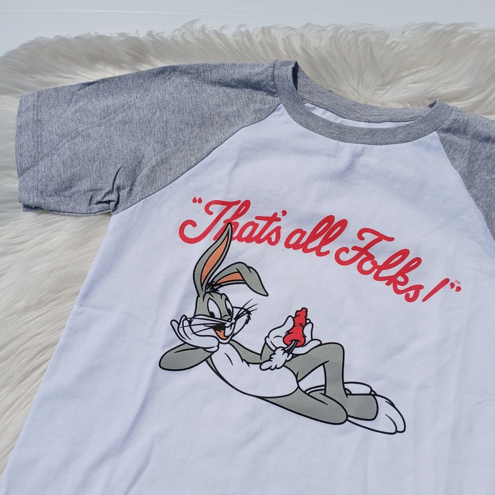 Looney Tunes Bugs Bunny Graphic Tee Shirt T-shirt boys size M medium NEW nwot
